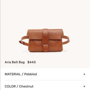 Senreve Aria Belt Bag Pebbled Leather